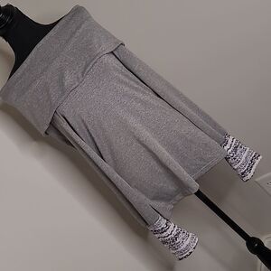 Miss Look sz S cowl neck gray tunic
